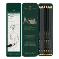 Estojo Lápis Grafite Pitt Matt 6 Unidades Faber-castell 115207