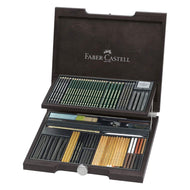 Estojo de Madeira Pitt Monochrome 86 Peças Faber-castell 112971
