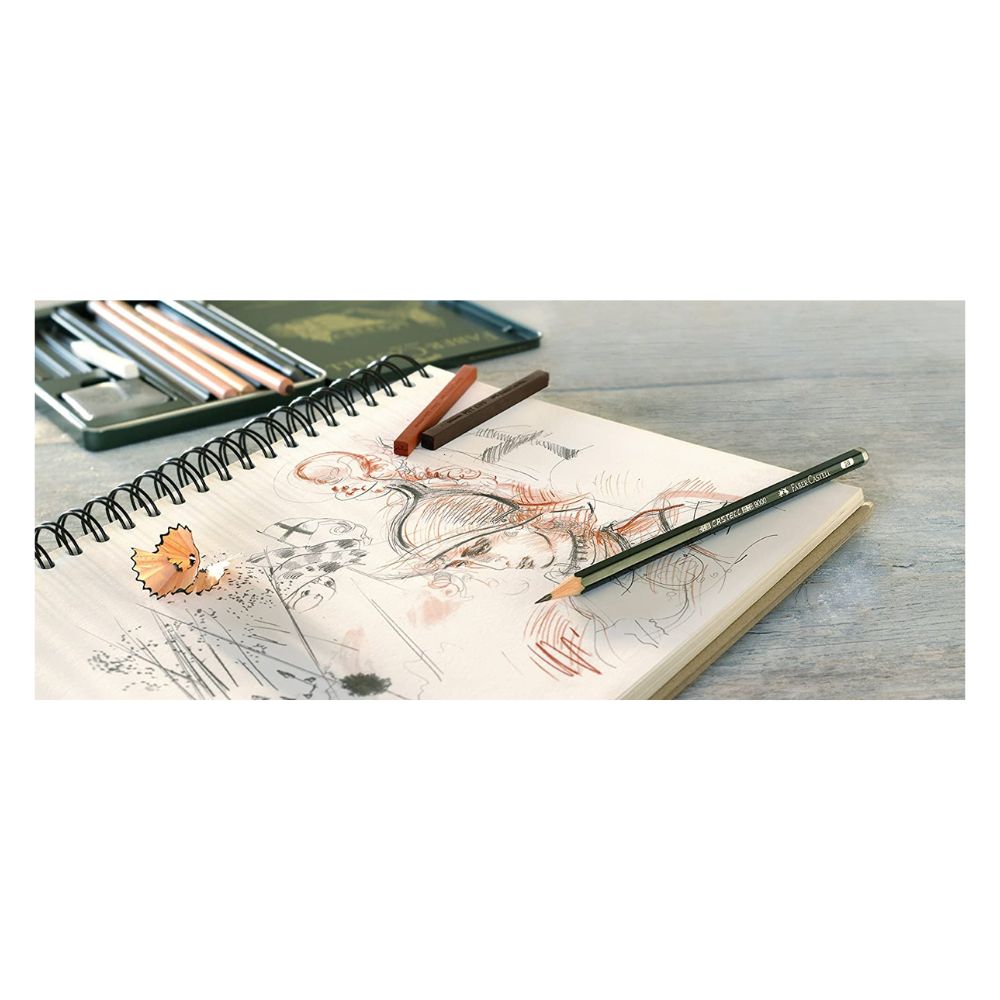 Estojo de Madeira Pitt Monochrome 86 Peças Faber-castell 112971