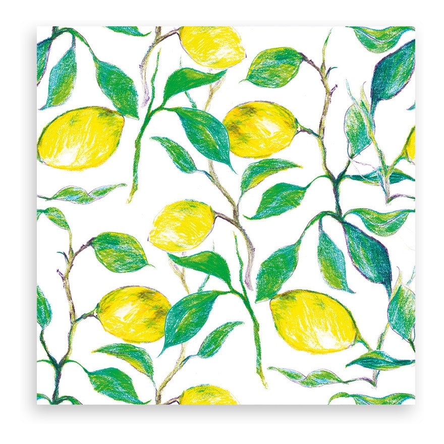 Guardanapo para Decoupage Ambiente 33x33cm com 20 Unidades - Beautiful Lemons