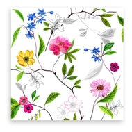 Guardanapo para Decoupage Ambiente 33x33cm com 20 Unidades - Flower Power