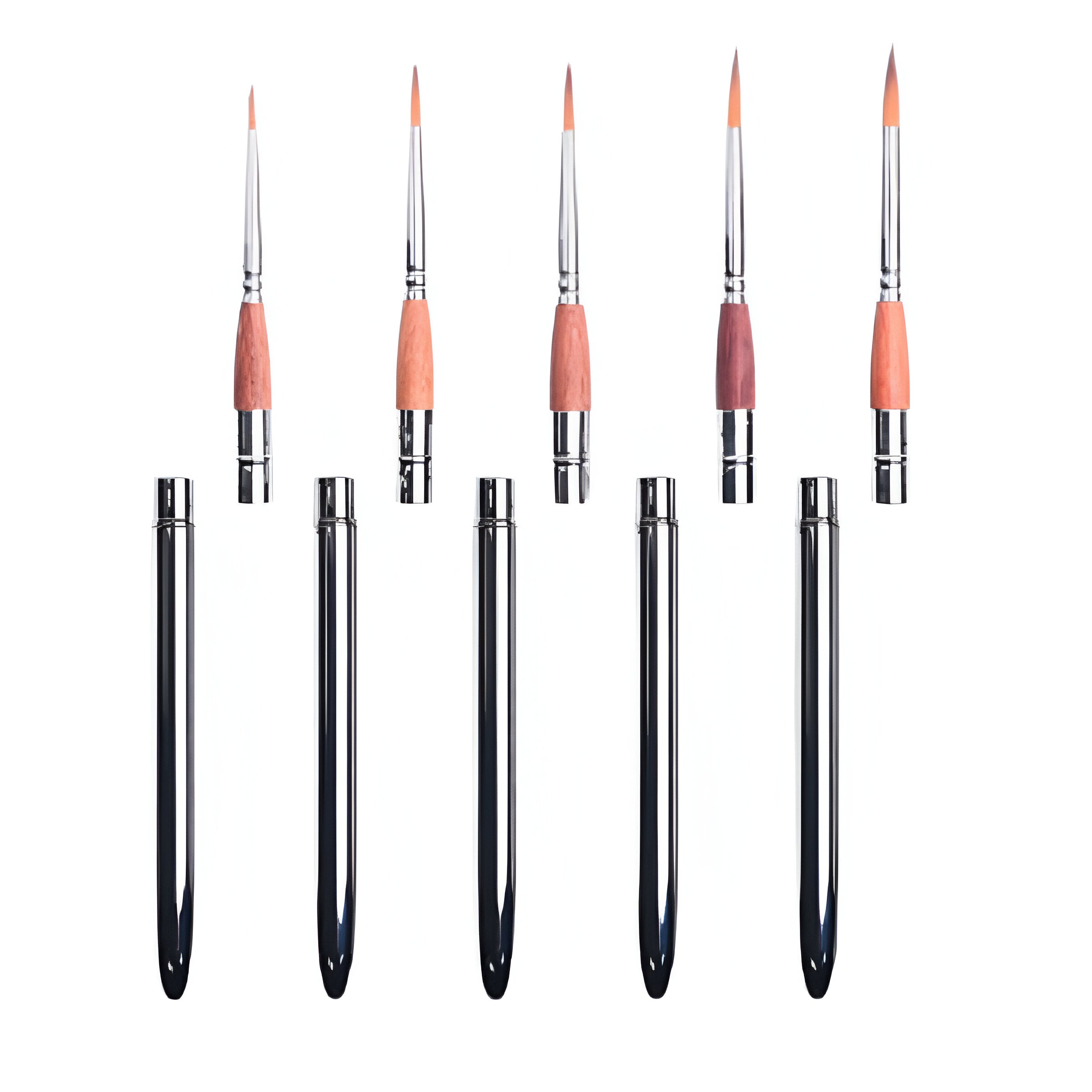 Kit Pincéis Pocket Brush Sinoart com 5 Unidades