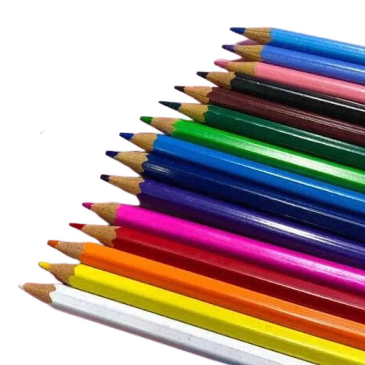 Estojo Lápis de Cor Sextavado 12 Cores com 3 Tons Pastel - Cis