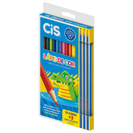 Estojo Lápis de Cor Sextavado 12 Cores com 3 Grafites Hb 2 - Cis