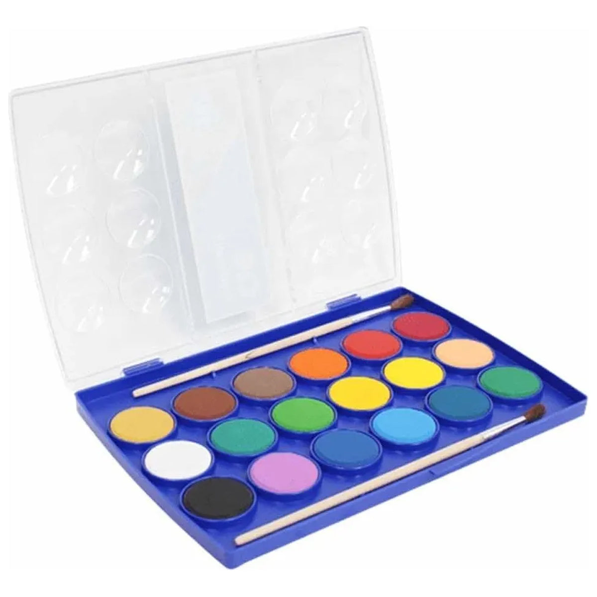 Estojo Aquarela Pastilha 18 Cores com 2 Pinceis Multicolor - Cis