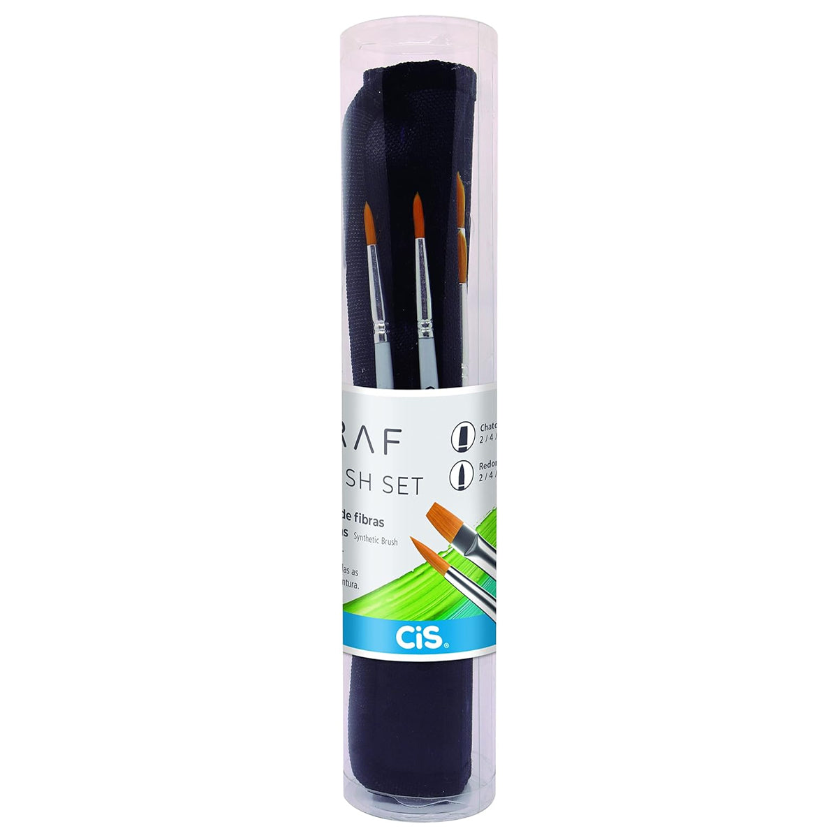 Estojo de Pincéis Sintéticos e Graf Brush Set 15 Unidades - Cis