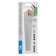 Estojo Pincel de Pintura Ideal para Todas As Técnicas 6 Unidades - Cis