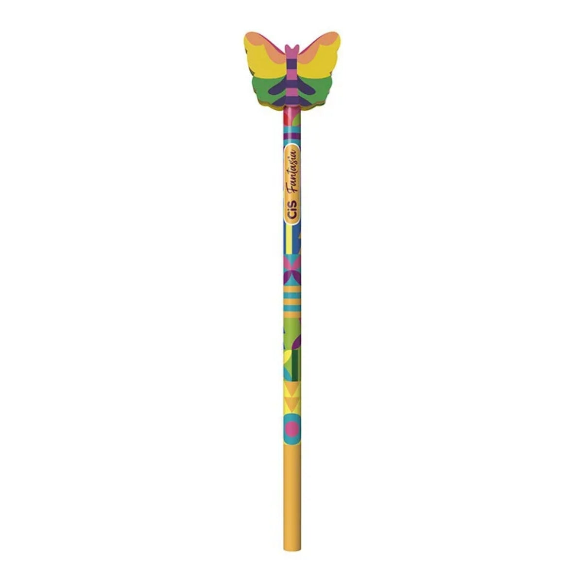 Lapis de Grafite Fantasia Divertida Hb Redondo com Borracha - Cis
