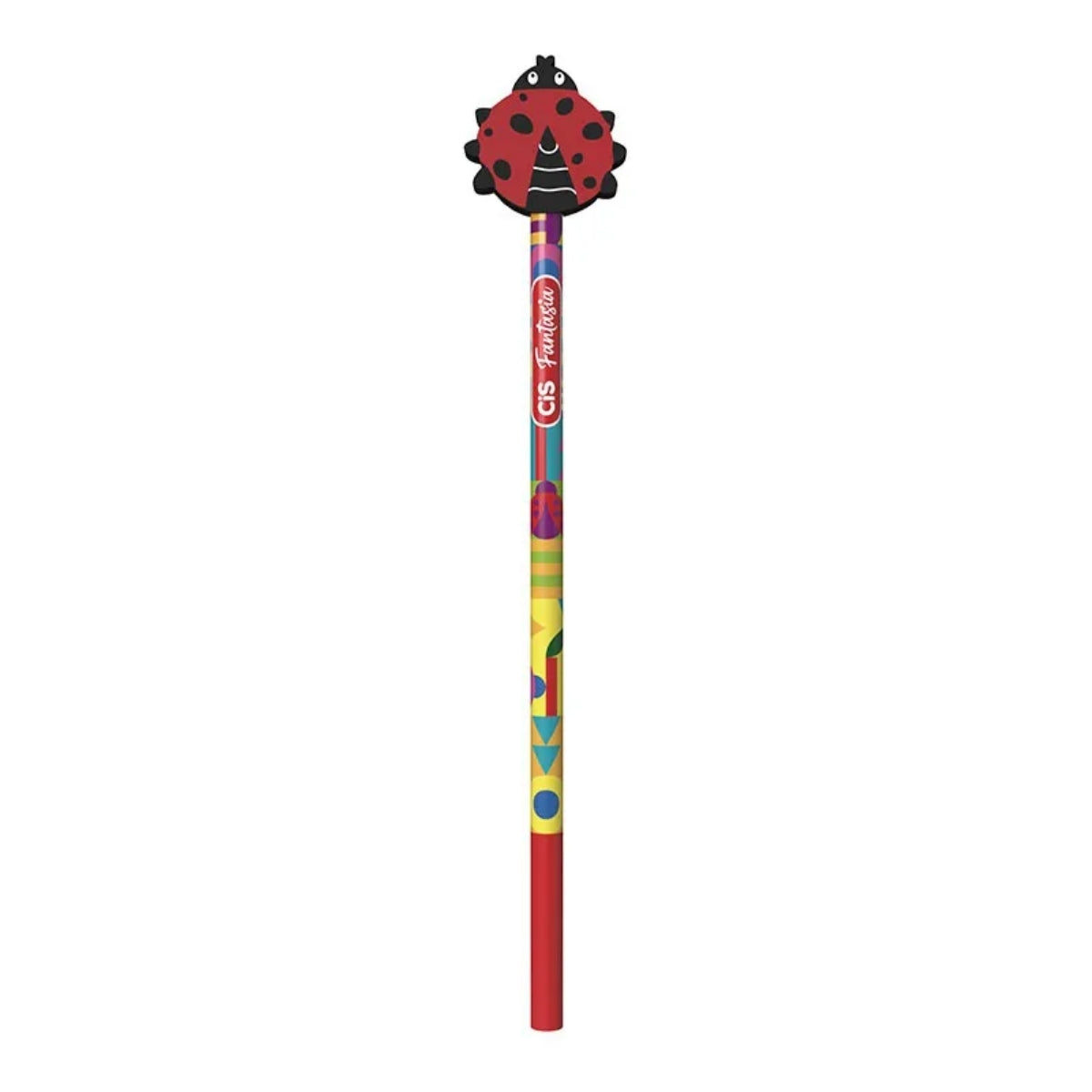 Lapis de Grafite Fantasia Divertida Hb Redondo com Borracha - Cis