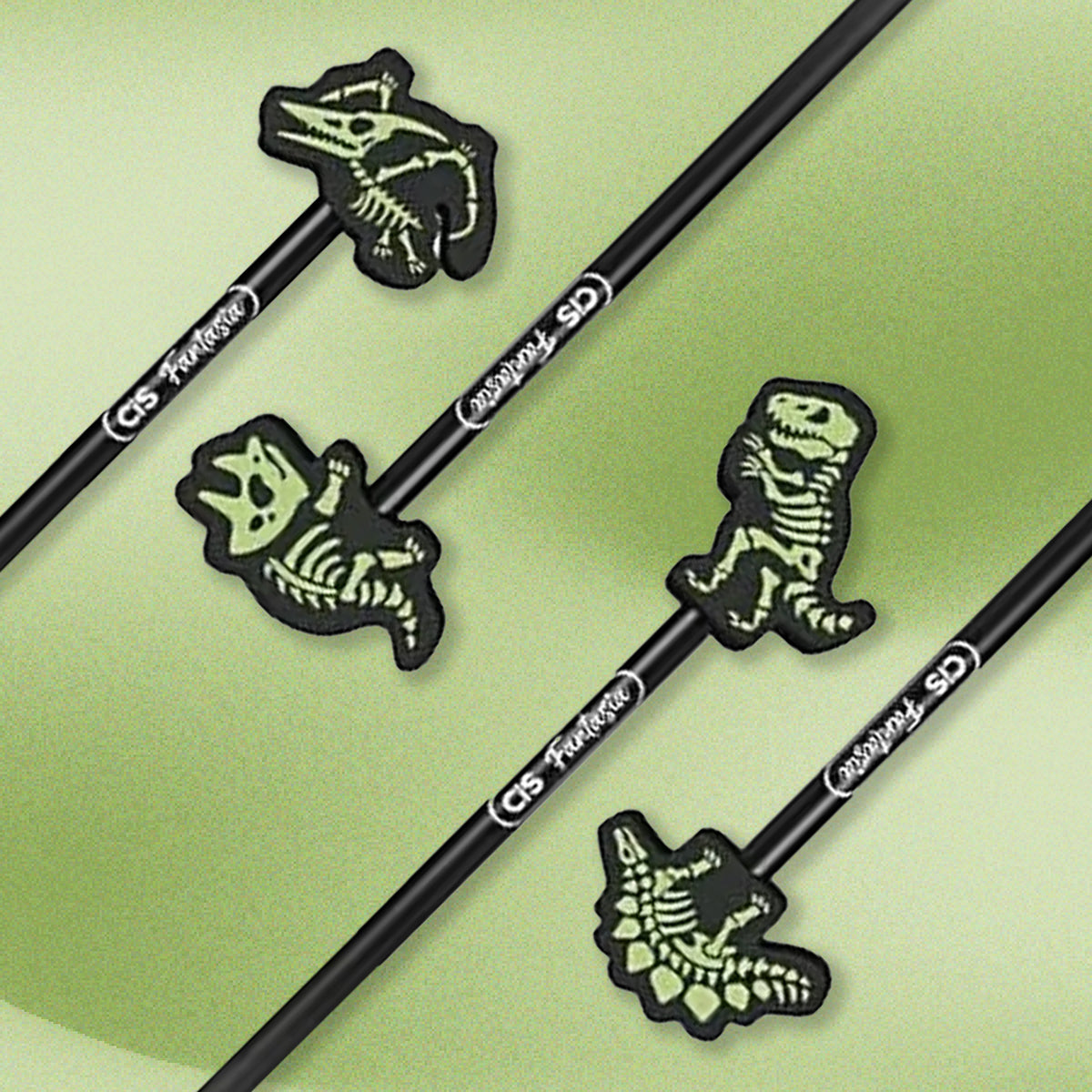 Lapis de Grafite Fantasia Dinoglow Hb Redondo com Borracha - Cis