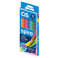 Estojo de Lapis de Cor Spiro com 12 Cores - Cis