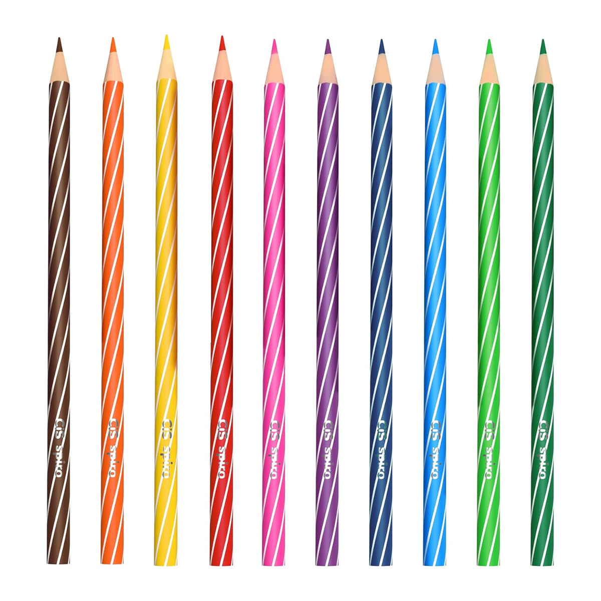 Estojo de Lapis de Cor Spiro com 12 Cores - Cis
