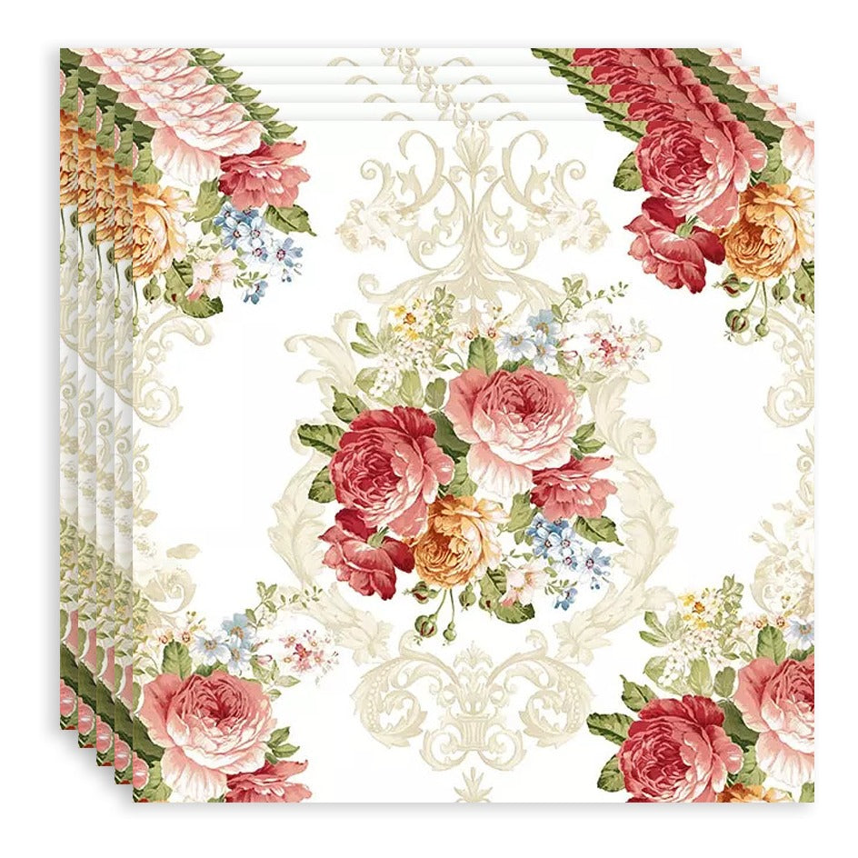 Guardanapo para Decoupage Ambiente 33x33cm com 20 Unidades - Sara Creme