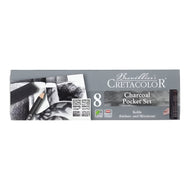 Estojo Lápis para Desenho Cretacolor Charcoal Pocket Set 8 Peças 460 08