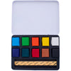 Bloco de Tinta Aquarelável Cretacolor Aqua Brique com 10 Cores 415 10