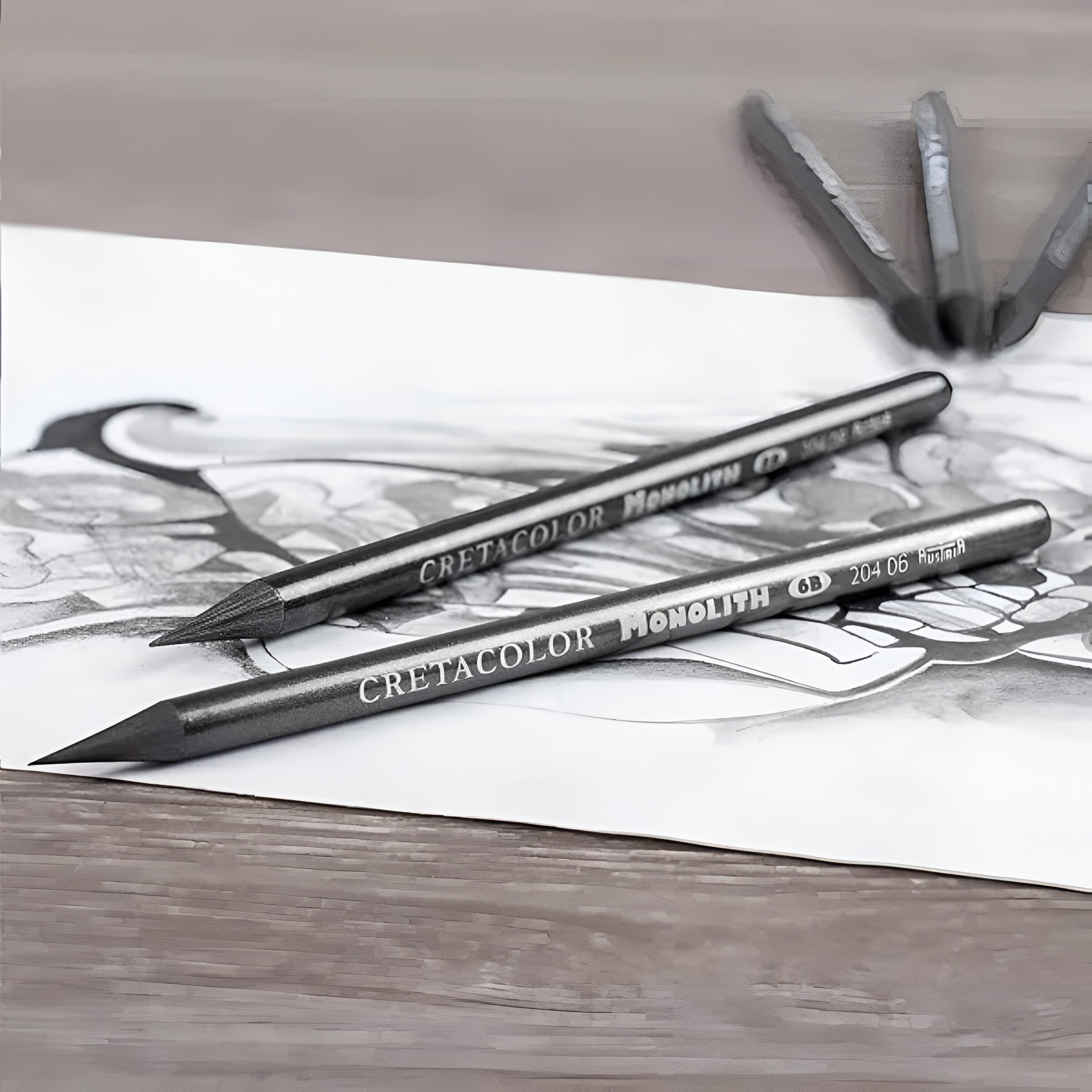Estojo Lápis Monolith Graphite com Apontador e Extensor Cretacolor 11 Peças 204 30
