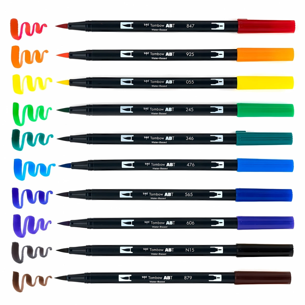 Estojo Caneta Dual Brush Primary 10 Cores - Tombow - 56167