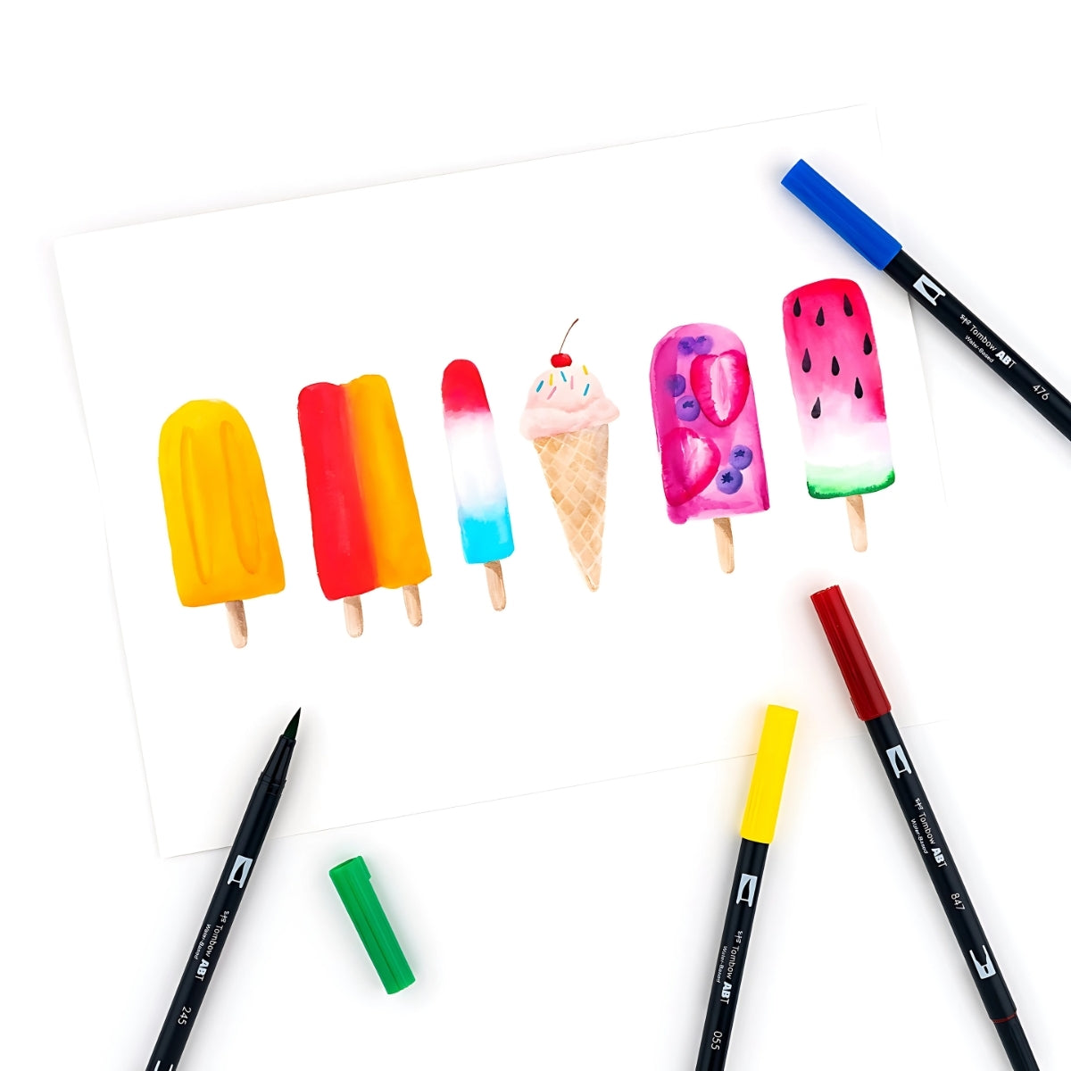 Estojo Caneta Dual Brush Primary 10 Cores - Tombow - 56167