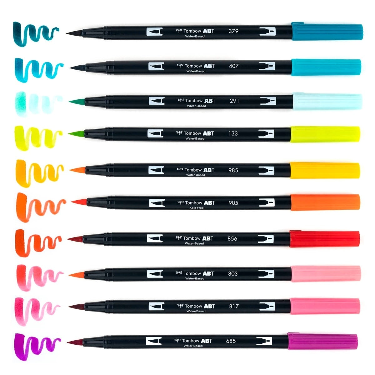 Estojo Caneta Dual Brush Tropical 10 Cores - Tombow - 56189
