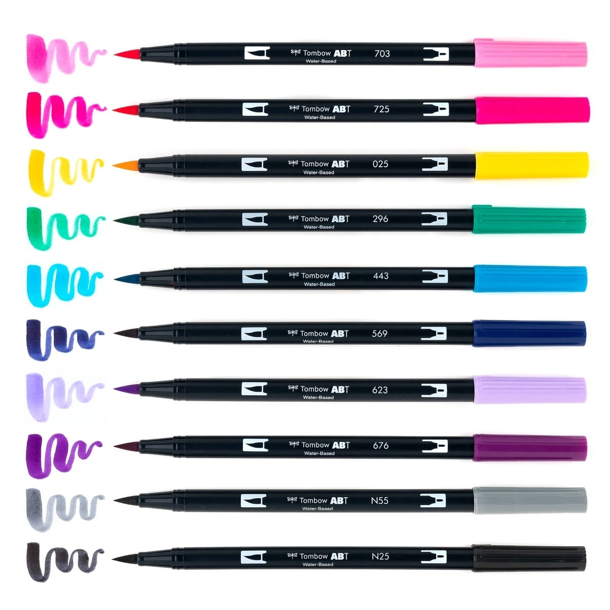Estojo Caneta Dual Brush Galaxy 10 Cores - Tombow