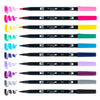 Estojo Caneta Dual Brush Galaxy 10 Cores - Tombow