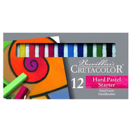 Giz Pastel Seco Cretacolor Hard Carré Starter com 12 Cores 48020