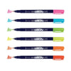 Estojo Caneta Fudenosuke Neon Colors 6 Cores - Tombow - 56437