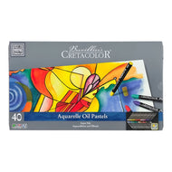Estojo de Giz Pastel Oleoso Aquarelável Cretacolor Aqua Stic com 40 Cores 45040