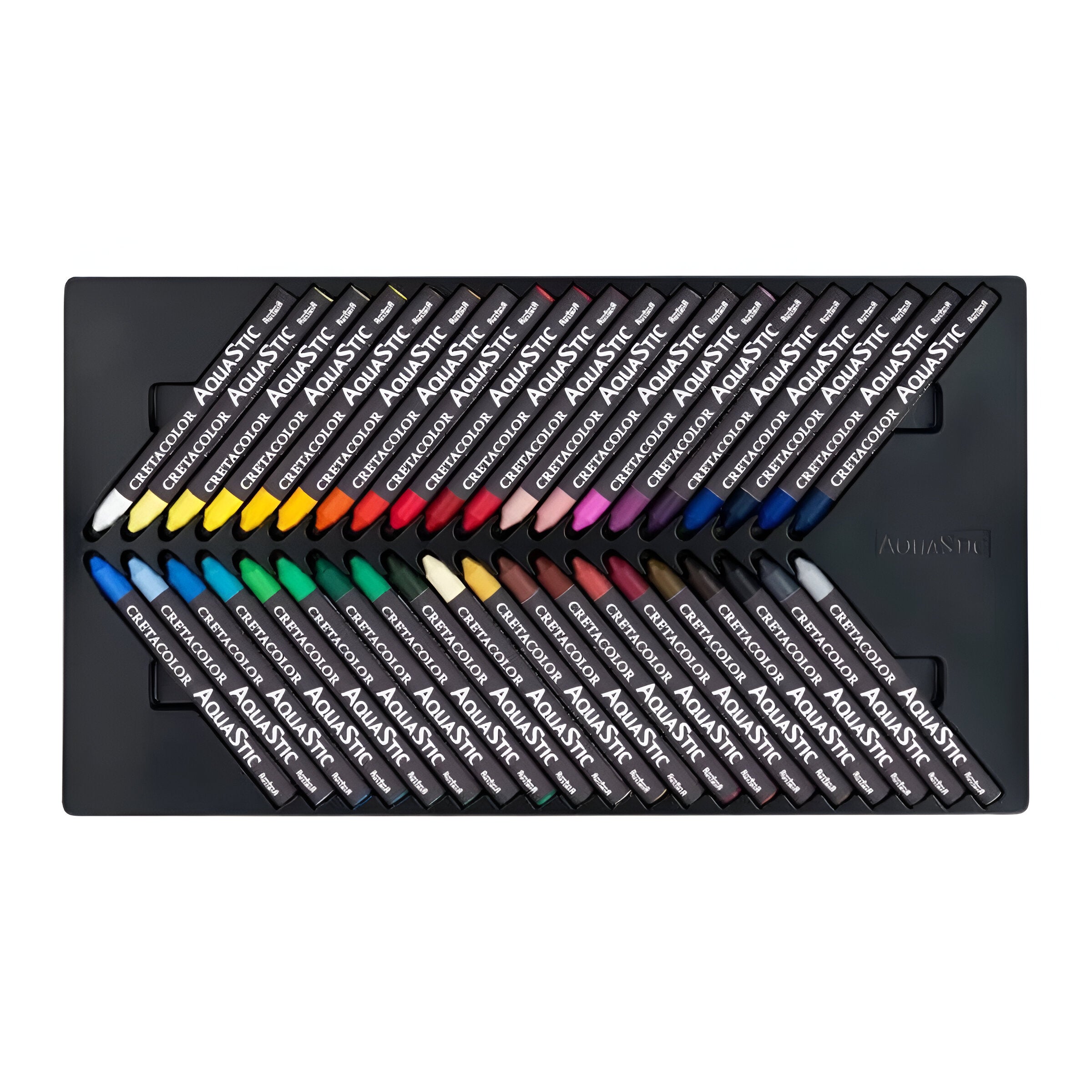 Estojo de Giz Pastel Oleoso Aquarelável Cretacolor Aqua Stic com 40 Cores 45040