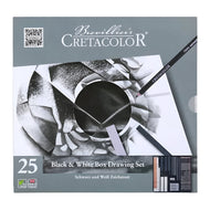 Conjunto para Desenho Cretacolor Black & White Box com 25 Peças 400 26