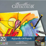 Estojo de Giz Pastel Oleoso Aquarelável Cretacolor Aqua Stic com 20 Cores 45020