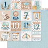 Papel para Scrapbook Dupla Face Coleção Boho Baby Boy 30,5x30,5cm para Scrapbook e Papelaria Criativa Sd-1213 - Litoarte