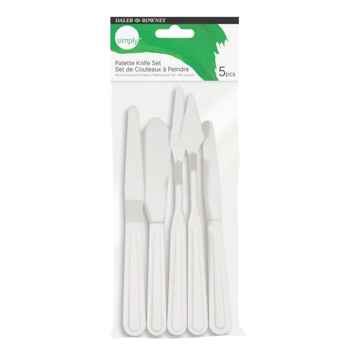 Estojo de Espatulas Simply Daler & Rowney com 5 Peças