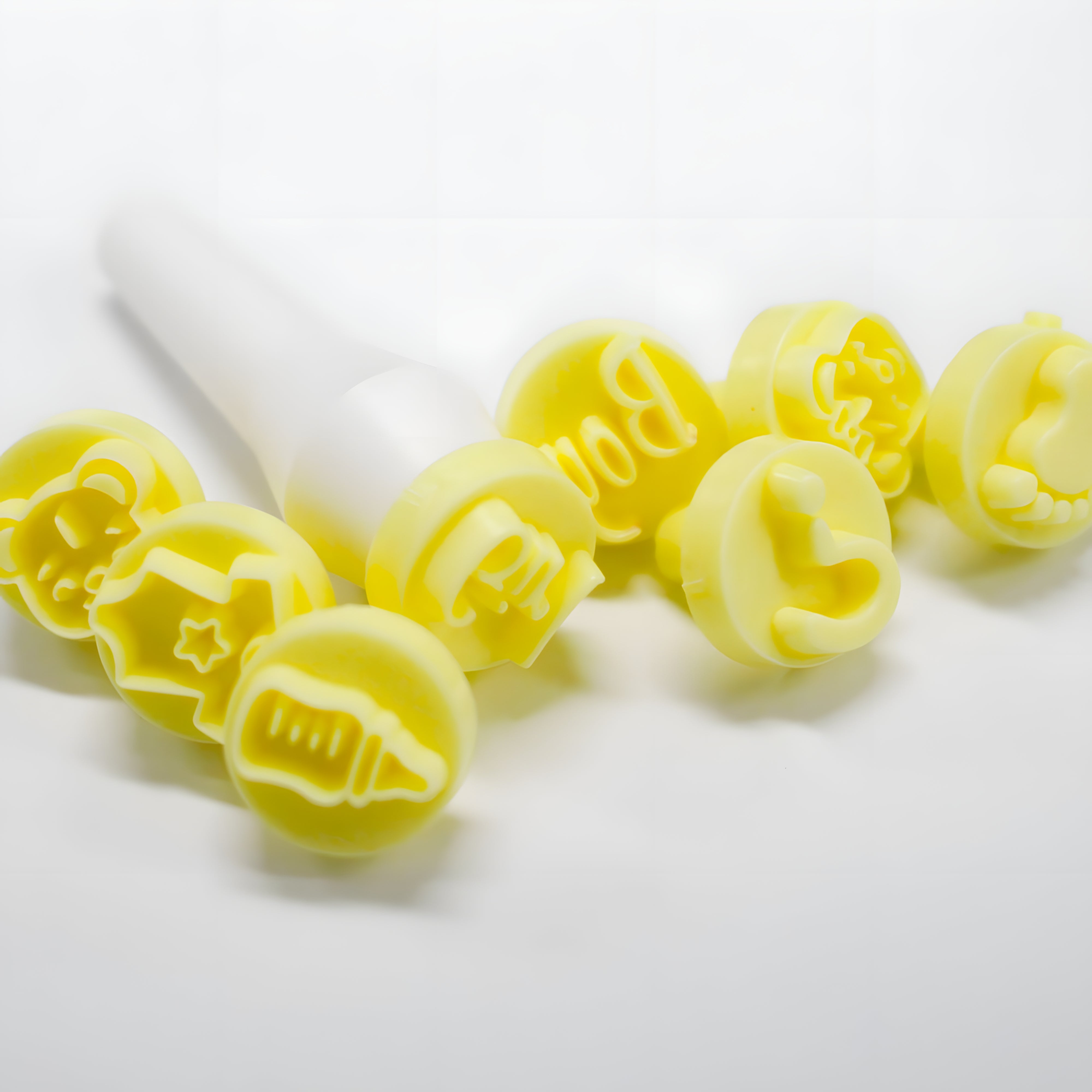 Kit Carimbos Baby para Doces Amarelo com 9 Peças - Bluestar