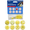 Kit Carimbos Dinossauros para Doces Amarelo com 9 Peças - Bluestar