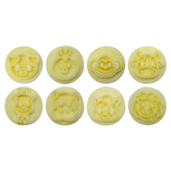 Kit Carimbos Animais para Doces Amarelo com 9 Peças - Bluestar