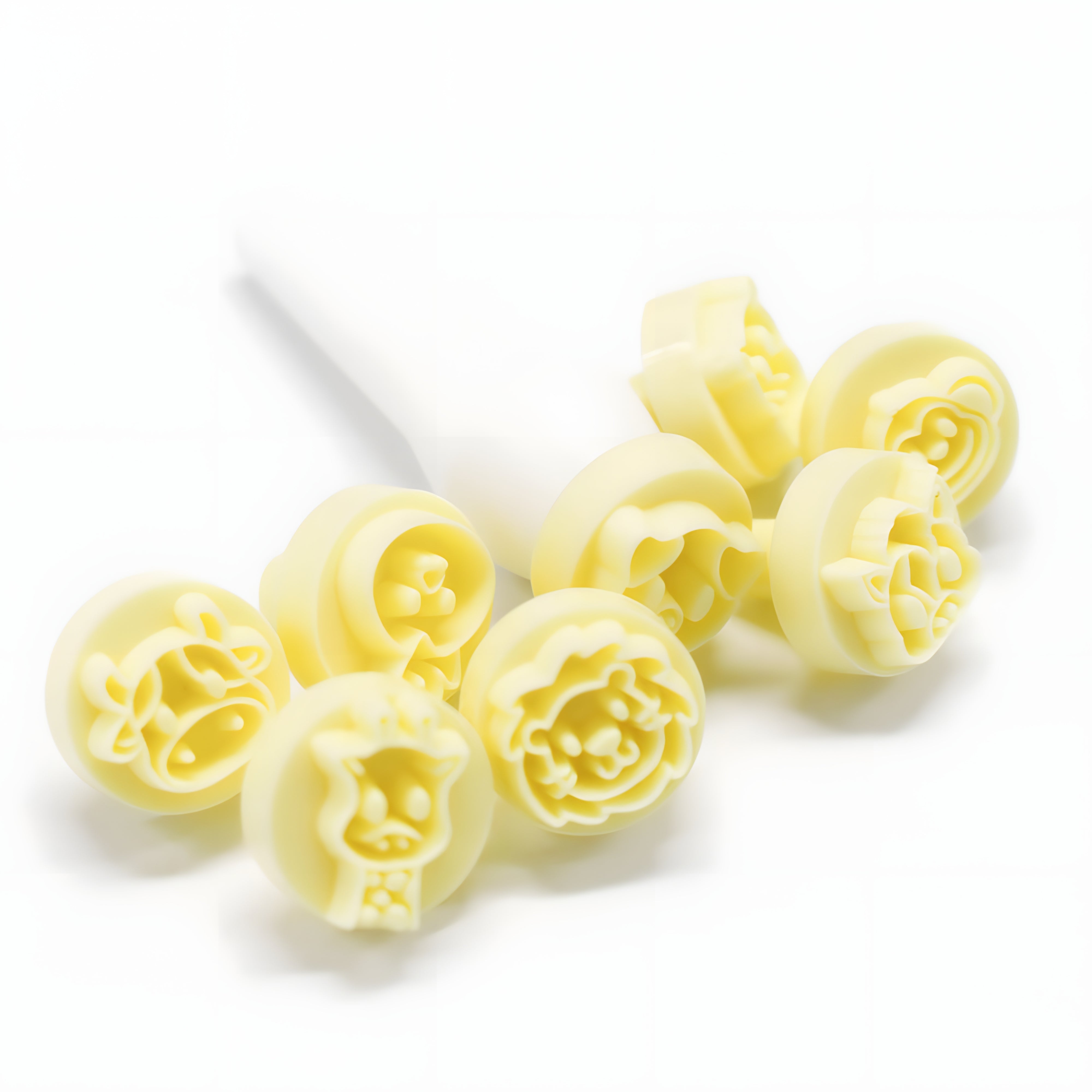 Kit Carimbos Animais para Doces Amarelo com 9 Peças - Bluestar