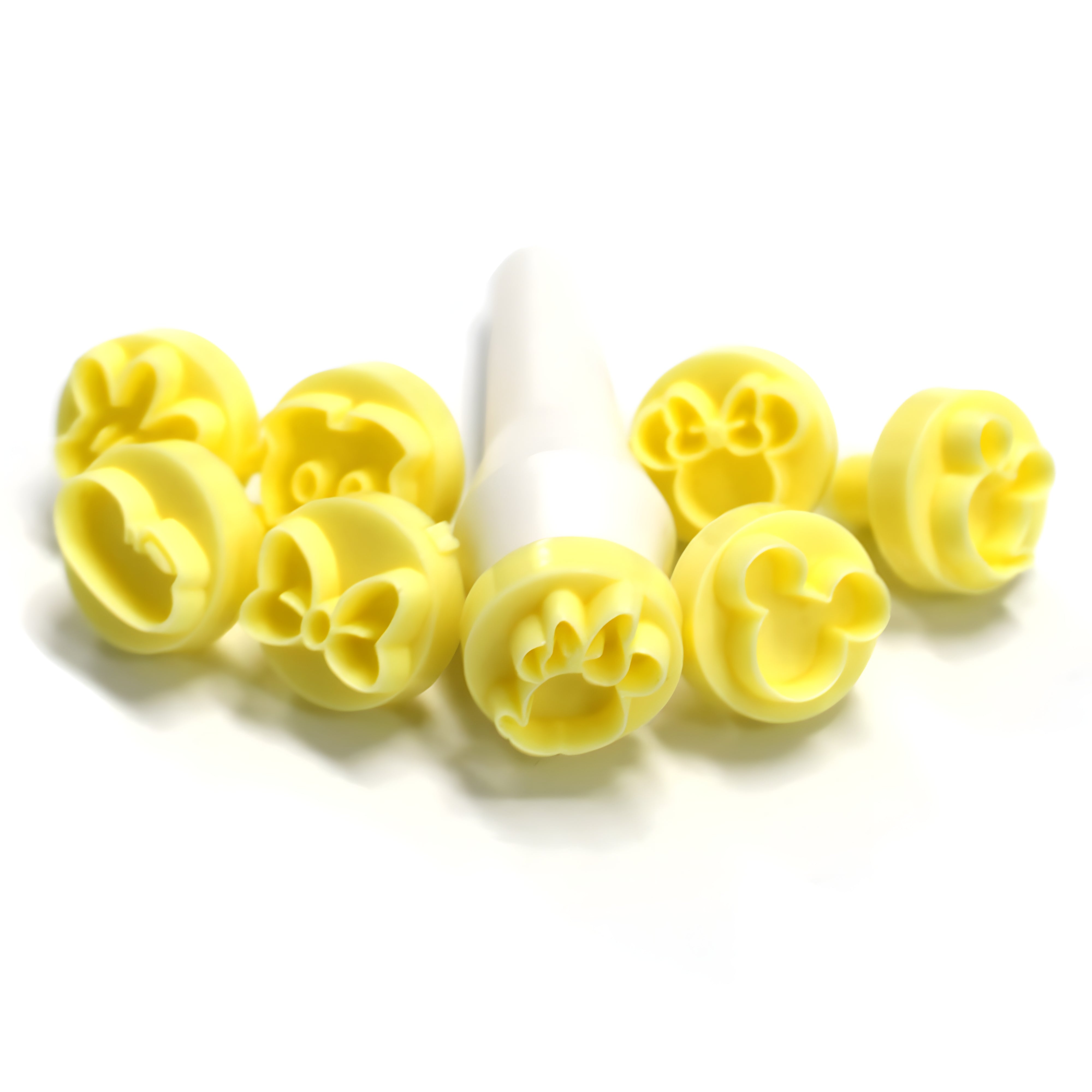 Kit Carimbos Ratinhos para Doces Amarelo com 9 Peças - Bluestar