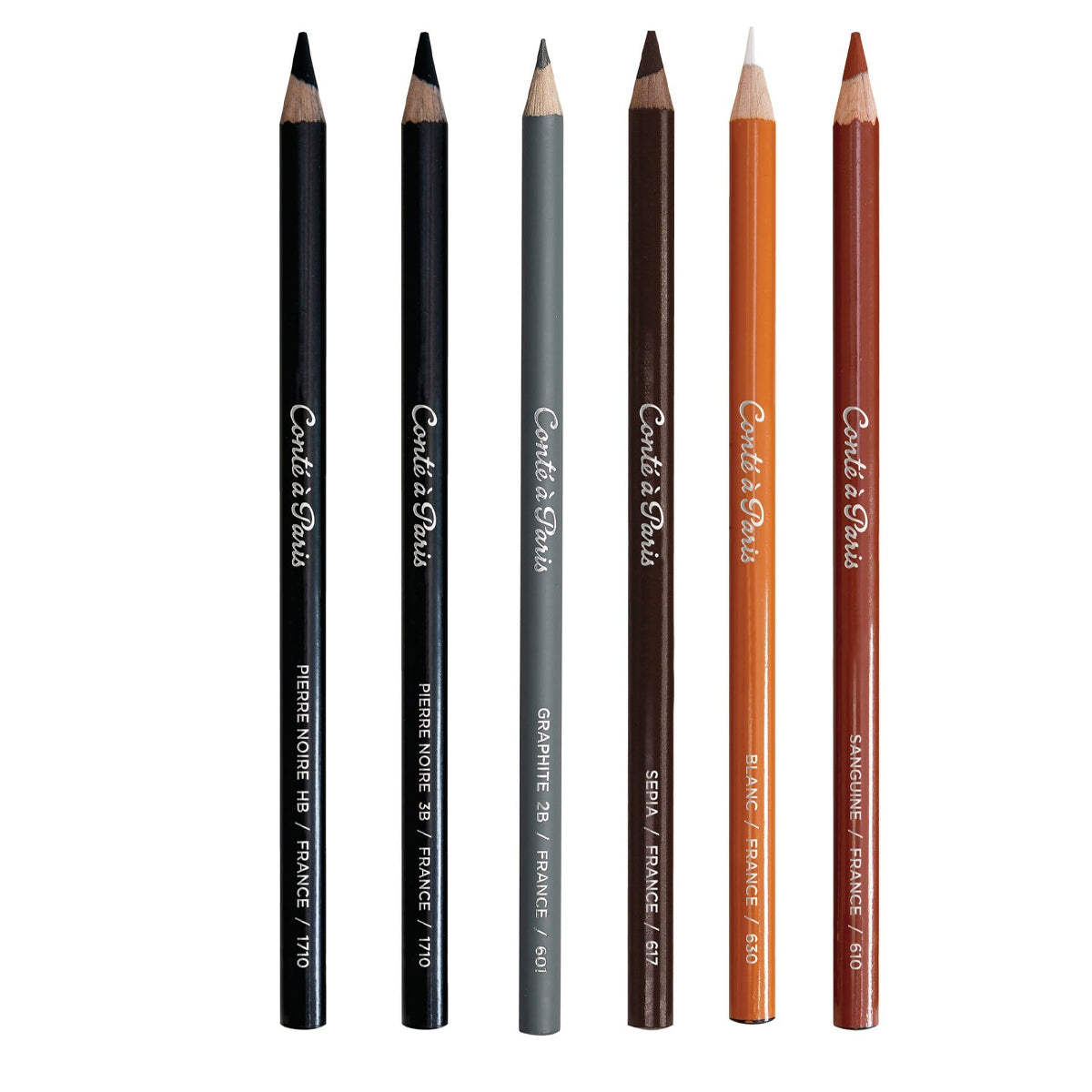 Kit Lápis Conté À Paris Crayon com 6 Cores