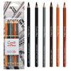 Kit Lápis Conté À Paris Crayon com 6 Cores