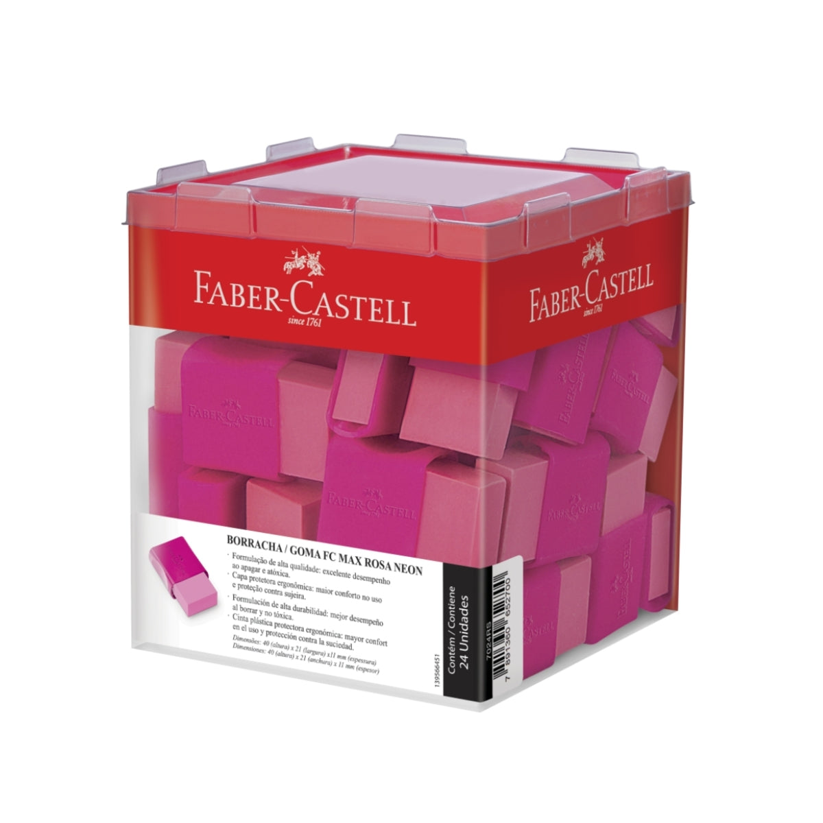 Borracha Max Rosa 7024 - Faber-castell 7024rs