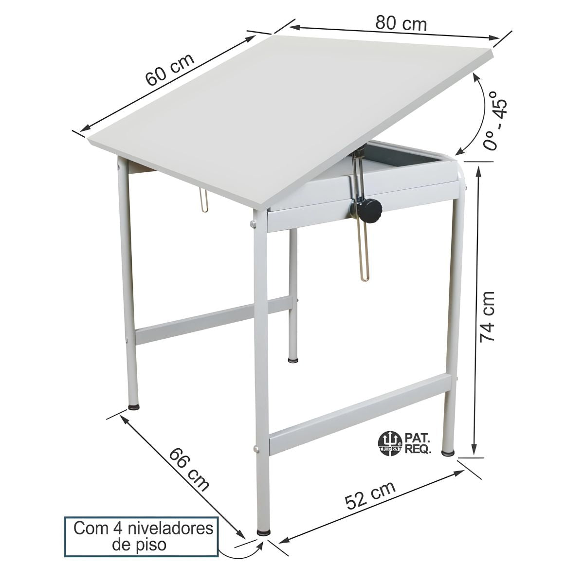 Cavalete Tubular Trident com Tampo em Bp Modelo Tub 17