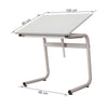 Mesa Tubular Trident Branco 80x100cm com Prancheta - Modelo Tub10g
