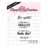 Mini Carimbo Recadinhos Fofos para Artesanato e Scrapbook Planner - Lilipop
