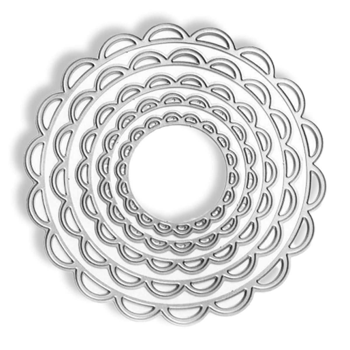 Faca de Corte e Relevo Círculo Doily Fpcr029 - Toke e Crie