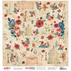 Papel Opadecor Floral Romântico 2 30,5x30,5cm 180g/m² para Scrapbook e Artesanato 3243 - Opa