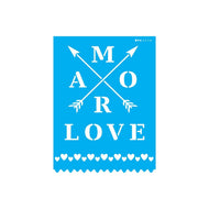 Stencil Opa 15x20cm - Amor - Flechas - 3258