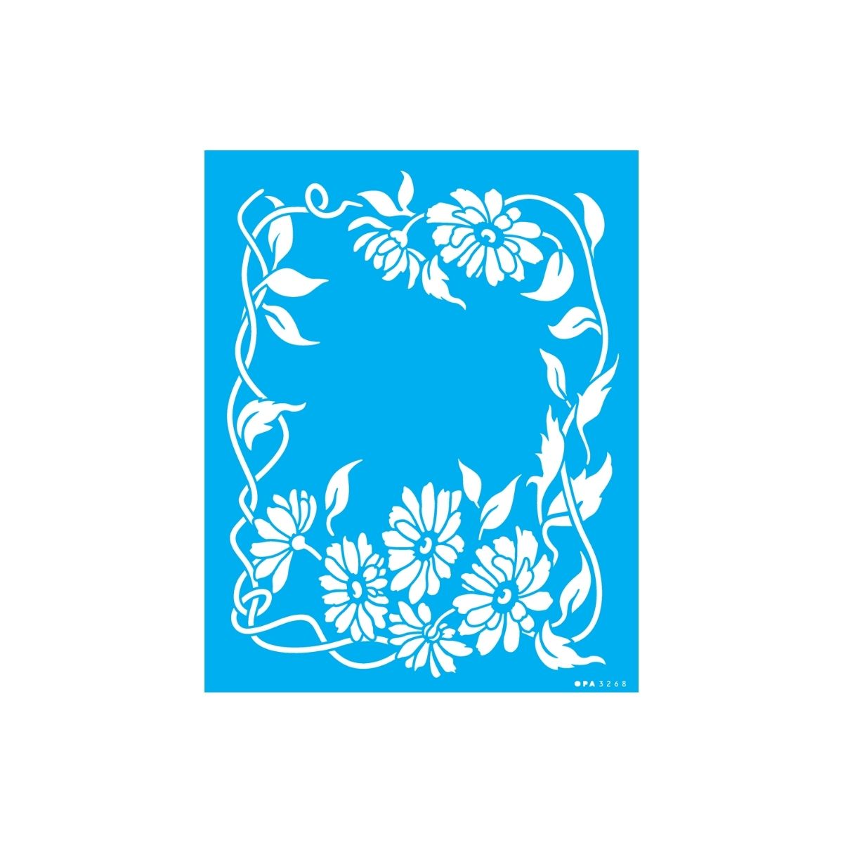 Stencil Opa 20x25cm - Flores Margaridas - 3268