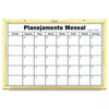 Quadro Branco Standard Semanal 80x60 Pinus Luxo Souza & Cia