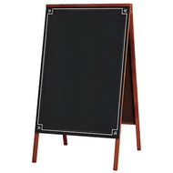 Cavalete Negro Standard Decor01 70x50cm 2 Faces Pinus Mogno